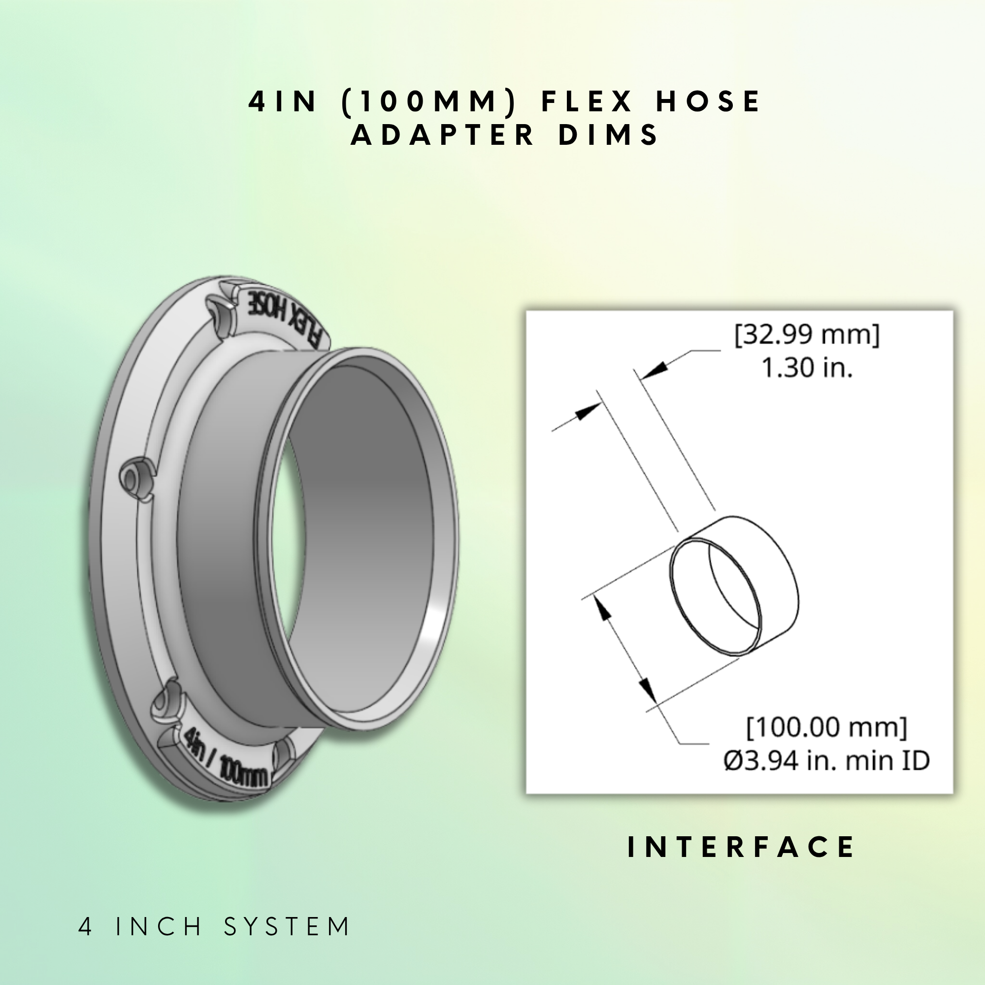 4" (100mm) Flex Hose