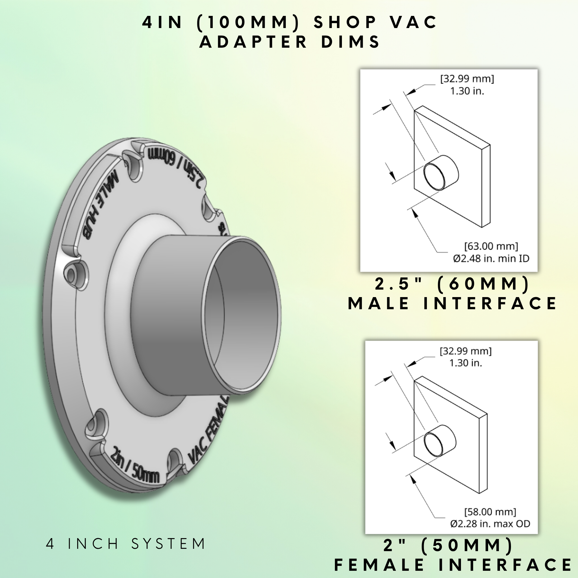 4" (100mm) Shop Vac