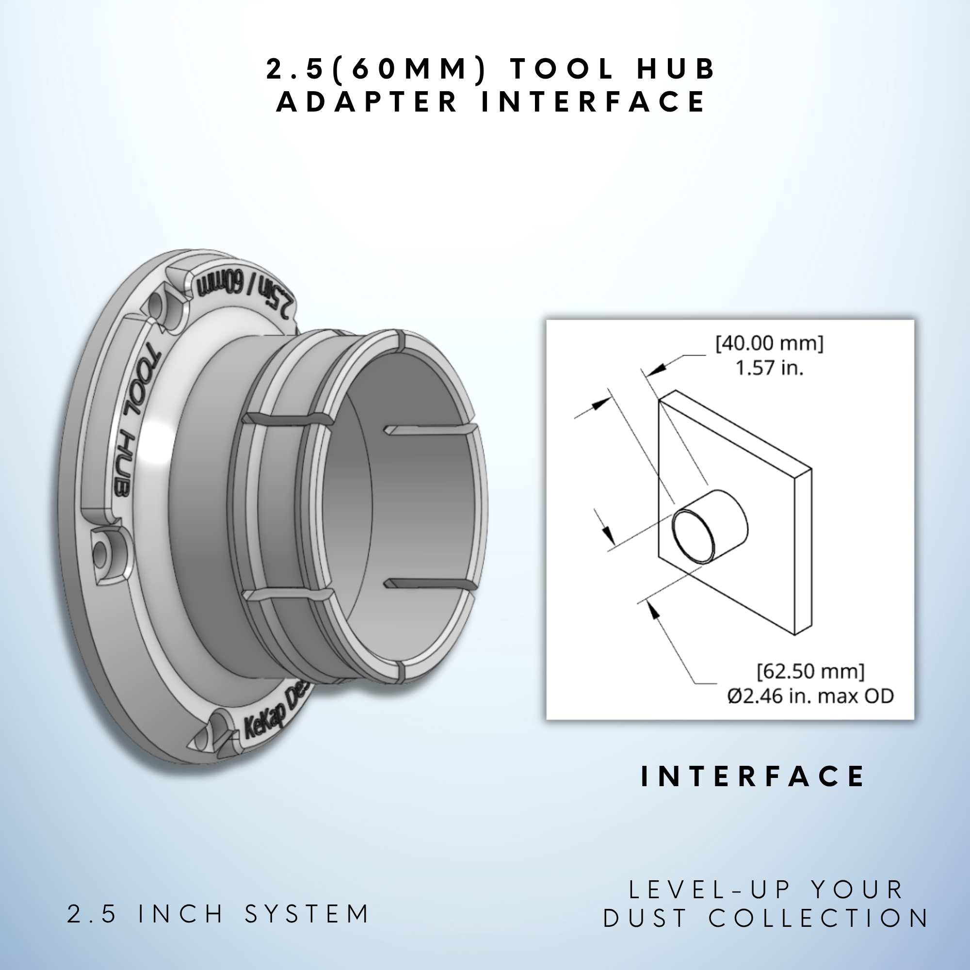 2.5" (60mm) Tool Hub